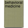 Behavioral medicine door Onbekend