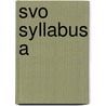 Svo syllabus a by Unknown
