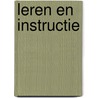 Leren en instructie by Boekaerts
