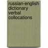 Russian-english dictionary verbal collocations door Onbekend