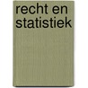 Recht en statistiek door Onbekend