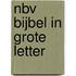 NBV Bijbel in grote letter
