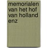 Memorialen van het hof van holland enz door Onbekend