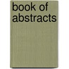 Book of abstracts door Onbekend
