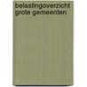 Belastingoverzicht grote gemeenten door M.A. Allers
