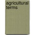 Agricultural terms