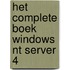 Het complete boek Windows NT Server 4