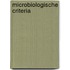 Microbiologische criteria