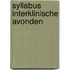 Syllabus interklinische avonden