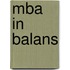 MBA in Balans