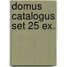 Domus catalogus set 25 ex. door Onbekend