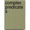 Complex predicates door A.D. Neeleman