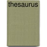Thesaurus door Onbekend