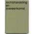 Rechtshandeling en Overeenkomst