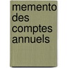 Memento des comptes annuels door E. de Lembre