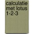 Calculatie met lotus 1-2-3