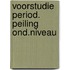Voorstudie period. peiling ond.niveau