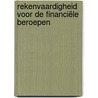 Rekenvaardigheid voor de financiële beroepen door P.H. Hintzen