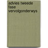 Advies tweede fase vervolgonderwys by Unknown