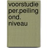 Voorstudie per.peiling ond. niveau door Triescheyn