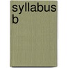 Syllabus B door Onbekend