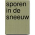 Sporen in de sneeuw