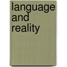Language and Reality door Dilman, Ilham