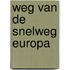 Weg van de snelweg europa