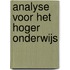 Analyse voor het hoger onderwijs