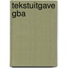 Tekstuitgave GBA by Unknown