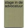 Stage in de advocatuur by M.D. Vreugdenhil