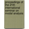 Proceedings of the 21th international seminar on modal analysis door Onbekend