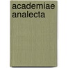 Academiae analecta door R. Hooykaas