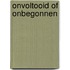 Onvoltooid of onbegonnen