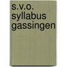 S.v.o. syllabus gassingen by Unknown
