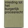 Inleiding tot het burgerlijk procesrecht door Bruno Maes