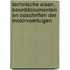 Technische eisen, boorddocumenten en opschriften der motorvoertuigen