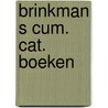 Brinkman s cum. cat. boeken by Unknown
