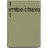 1 Vmbo-T/havo 1