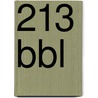 213 BBL door Onbekend