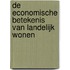 De economische betekenis van landelijk wonen
