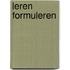 Leren formuleren