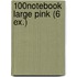 100% notebook large pink (6 ex.)