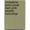 Moleskine Extra Small Dark Pink Weekly Horizontal door Moleskine