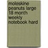 Moleskine Peanuts Large 18 Month Weekly Notebook Hard