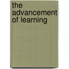 The Advancement of Learning door William Aldis Wright
