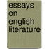 Essays on English Literature