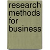 Research Methods for Business door Uma Sekaran