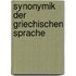 Synonymik Der Griechischen Sprache