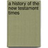 A History Of The New Testament Times
